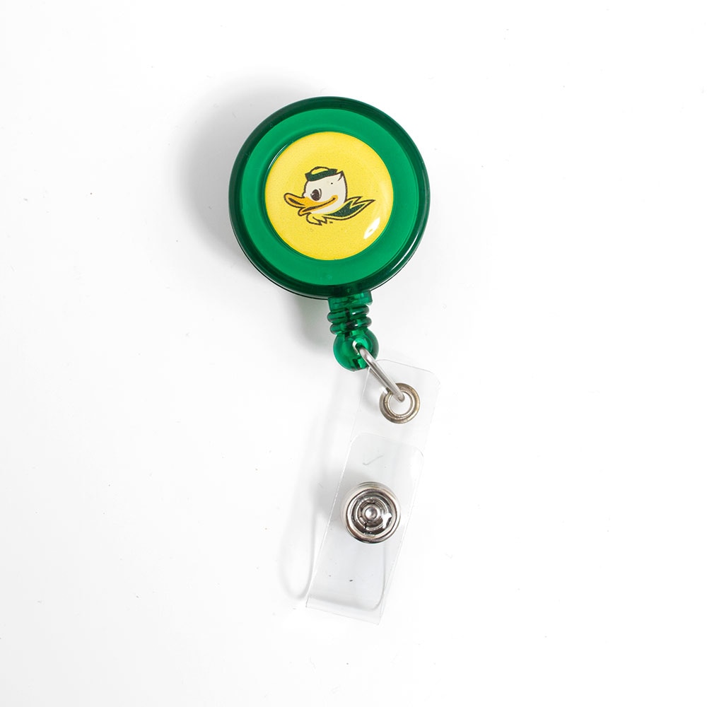 Fighting Duck, Retractable, Badge Holder